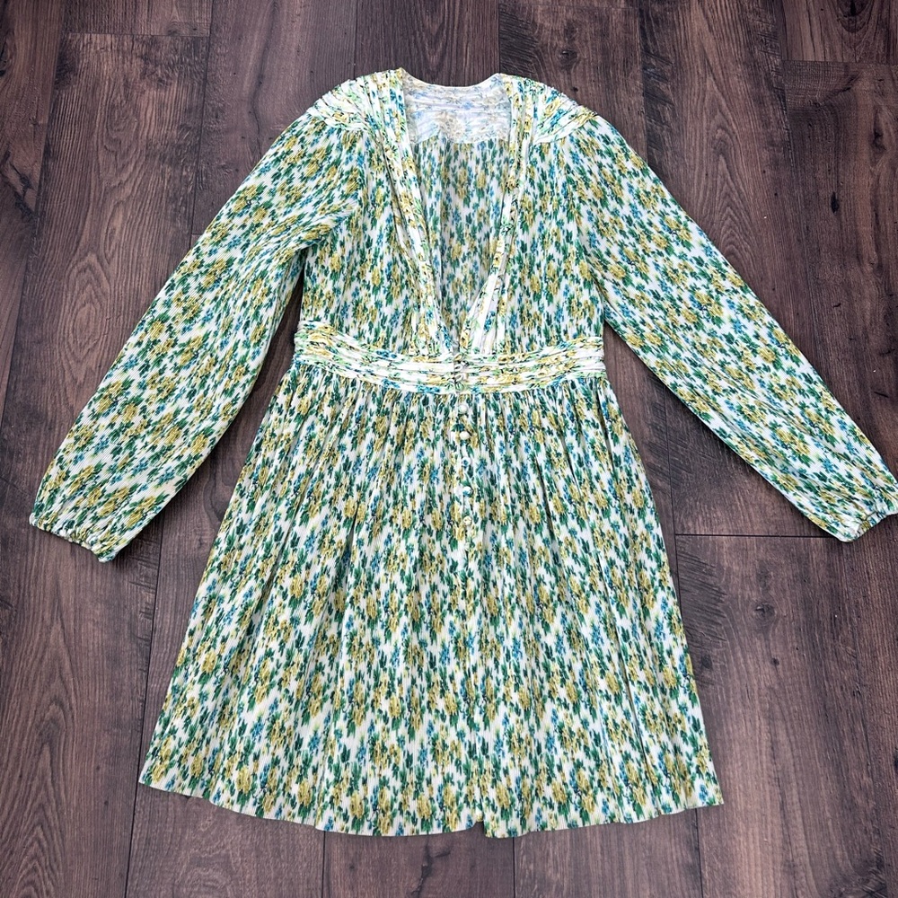 Stylish Green and Yellow Dress